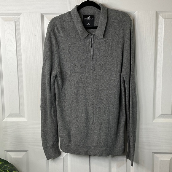 Hollister - Half Zip Polo Knit Size M - Picture 1 of 7